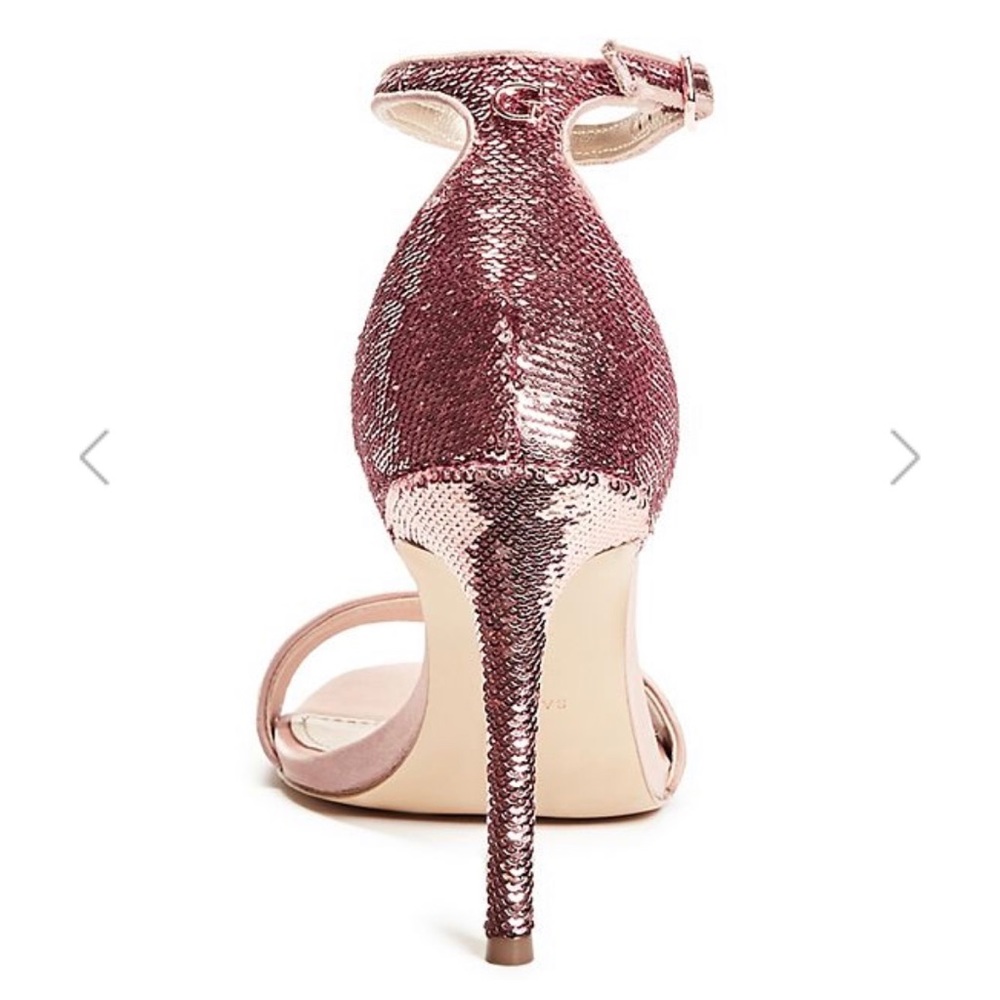 NIB Guess Kahlua Sequin Ankle Strap Heel - Picture 5 of 7